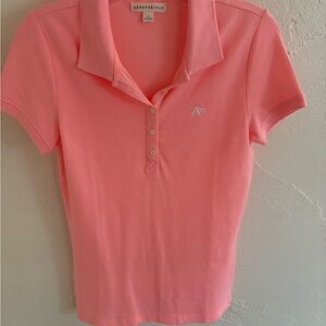 New Aeropostale Women's Coral Button Down Shirt